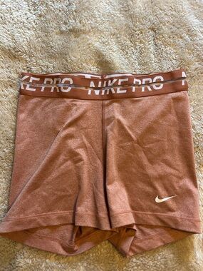 Nike Pro Copper/Rust Performance Shorts